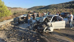 صور: وفاة و3 إصابات بحادث سير جنوب غرب جنين