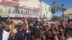 تشييع جثمان الشهيد أسامة صبح في برقين