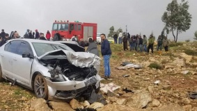 7 إصابات بحادث سير شرق رام الله