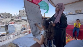 الحرب تحرم طلبة غزة من المدارس 