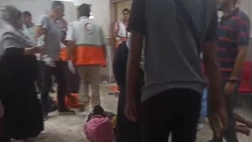 قصف مدرسة رفيدة يحول عيادة الهلال الأحمر بدير البلح إلى مركز طوارئ مؤقت