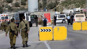الاحتلال يغلق حاجز جبع شمال القدس
