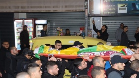 تشييع جثماني الشهيدين السلمي والأشقر بقلقيلية