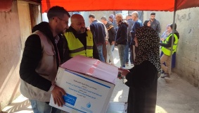 سلطة المياه: إدخال كمية جديدة من طرود النظافة الصحية لقطاع غزة 