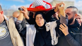 تشييع جثمان الطفل الشهيد جزر في سبسطية