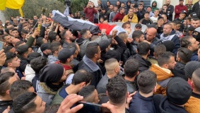 تشييع جثمان الشهيد الشايب في برقين