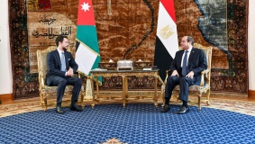 الرئيس المصري وولي عهد الأردن يجددان رفض التهجير