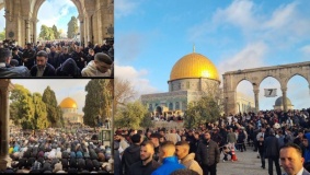 120 ألف مصل يؤدون صلاة العيد في المسجد الأقصى المبارك
