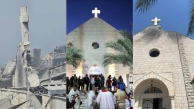 بطاركة ورؤساء الكنائس في القدس يدينون قصف الاحتلال كنيسة في غزة