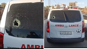 مستوطنون يعتدون على مركبة إسعاف في سنجل