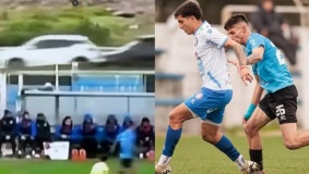 الأوروغواي.. ركل الكرة نحو الطريق الرئيس وتسبب بحادث مروري
