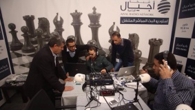 بالصور : استوديو البث المباشر المتنقل لشبكة أجيال في معرض اكسبوتك