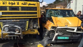 7 إصابة مواطنين بحادث سير في الخليل