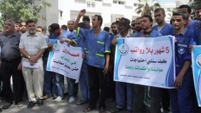 شركات النظافة بمشافي غزة تعلن الإضراب