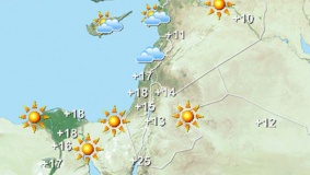 الأرصاد: أجواء غائمة ومغبراً وارتفاع على الحرارة