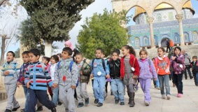 تظاهرة بالقدس احتجاجاً على إهمال التعليم في المدينة