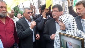 مسيرة غضب برام الله نصرة للأسرى الإداريين