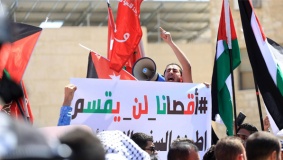 مسيرة بالأردن احتجاجاً على انتهاكات الاحتلال بالأقصى