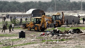 الاحتلال يهدم منشآت زراعية في الخليل