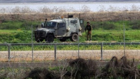 تعرض جيب اسرائيلي لاطلاق نار