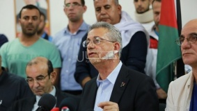 بالصور: مؤتمر صحفي لدكتور مصطفى البرغوثي على خلفية الاعتداء عليه