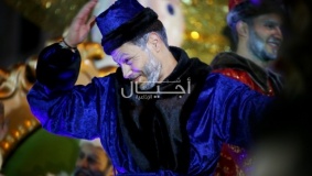 قافلة الميلاد تجوب شوارع رام الله