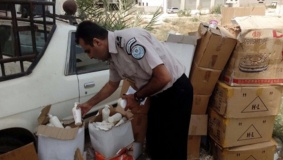 إتلاف 2000 علبة كوزمتكس منتهية الصلاحية في جنين