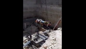 إصابة عامل سقط في ورشة بناء برام الله