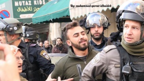 الاحتلال يقمع مسيرة منددة بقرار ترامب في القدس