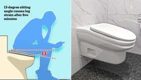 تصميم مرحاض لا يمكن الجلوس عليه لأكثر من 5 دقائق