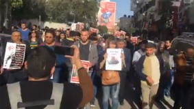 اعتصام برام الله دعما للأسرى