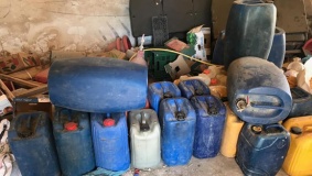 ضبط 1000 لتر سولار غير قانوني في الخليل