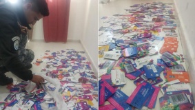 ضبط مئات الشرائح الاسرائيلية في الخليل