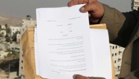 الاحتلال يخطر بوقف العمل في خزان وأنابيب مياه جنوب الخليل