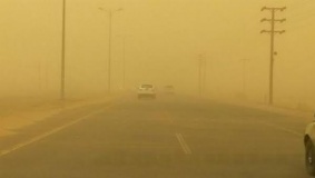 الأرصاد: العاصفة الرملية تنحسر غدا