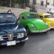 هواة المركبات القديمة يرحبون بمغتربي رام الله على طريقتهم