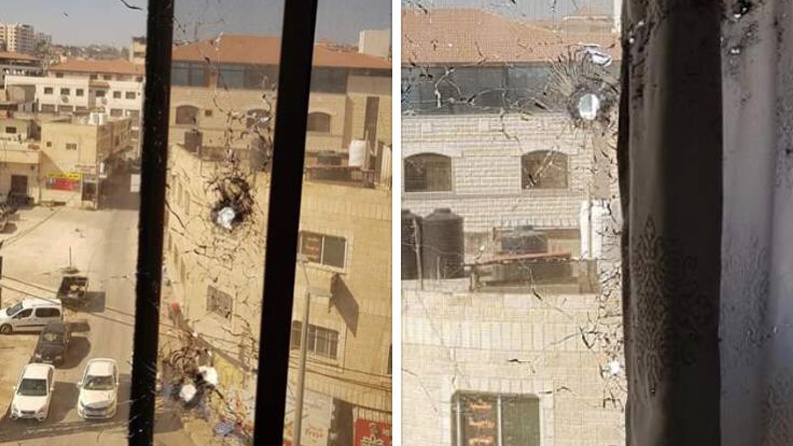 مهاجمة مقر هيئة الاسرى في جنين بالرصاص