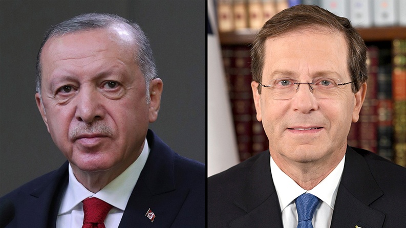  أردوغان يهاتف الرئيس الإسرائيلي الجديد