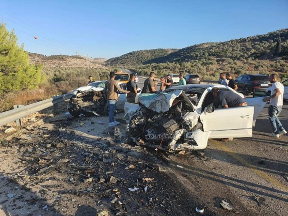 صور: وفاة و3 إصابات بحادث سير جنوب غرب جنين
