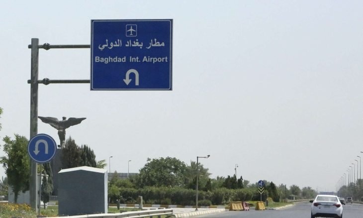 تضرر طائرة مدنية بسقوط صواريخ على مطار بغداد