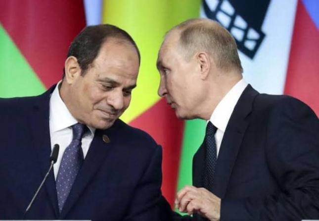 السيسي وبوتين يبحثان الحرب الروسية الأوكرانية
