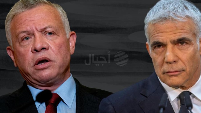 العاهل الاردني خلال لقائه لبيد: من الضروري تكثيف مساعي تحقيق السلام  