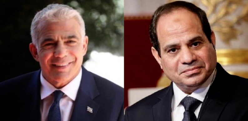 لابيد يهاتف السيسي لفتح  تحقيق بدفن جنود مصريين بإسرائيل