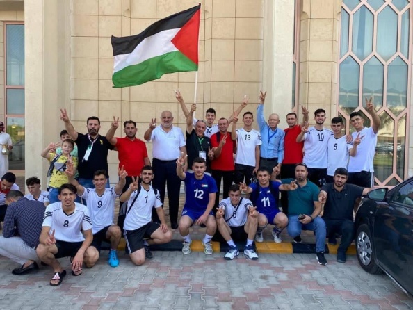 طائرة فلسطين تعبر لربع نهائي غرب آسيا للشباب من بوابة سوريا