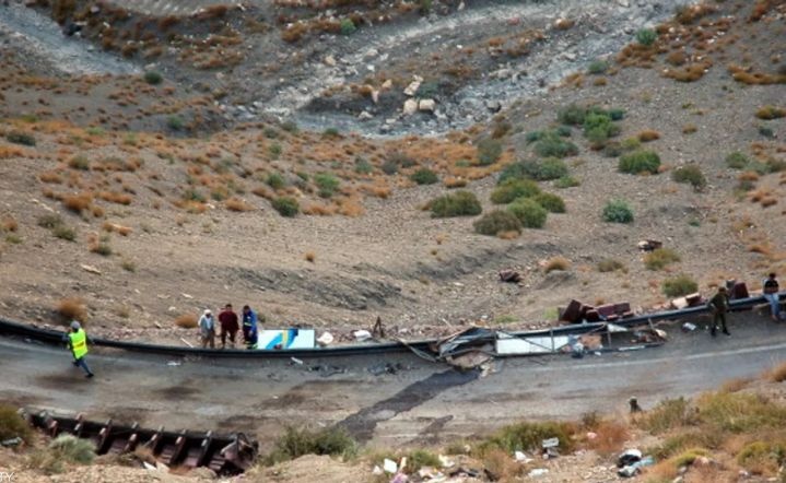 17 قتيلاً بانقلاب حافلة شمالي المغرب