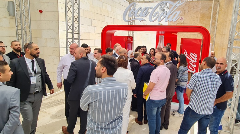 شركة المشروبات الوطنية كوكاكولا/كابي المشروب الرسمي في معرض فلسطين الغذائي 2022