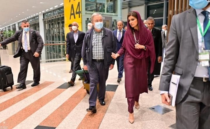 غوتيريش يصل باكستان لدعمها في مواجهة الفيضانات