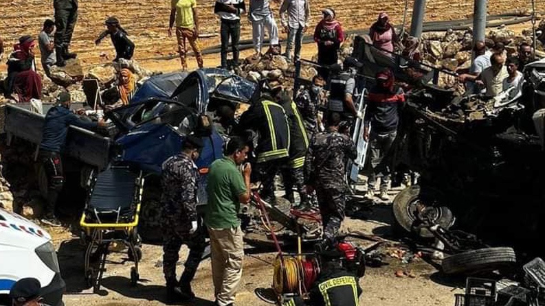 9 وفيات و13 إصابة بحادث سير مروع في الاردن