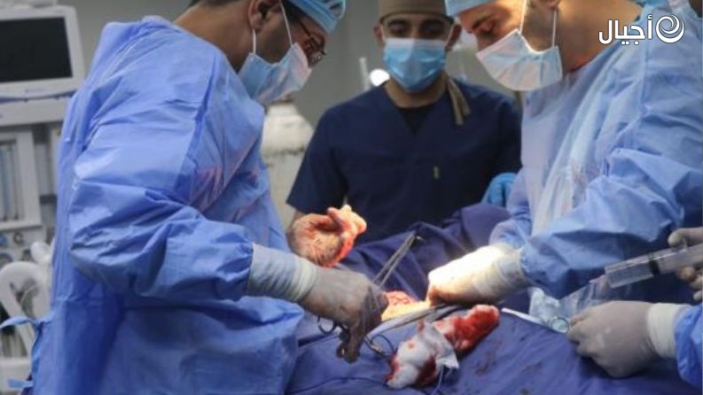 المستشفى الميداني غزة /78 يجري عملية جراحية نوعية
