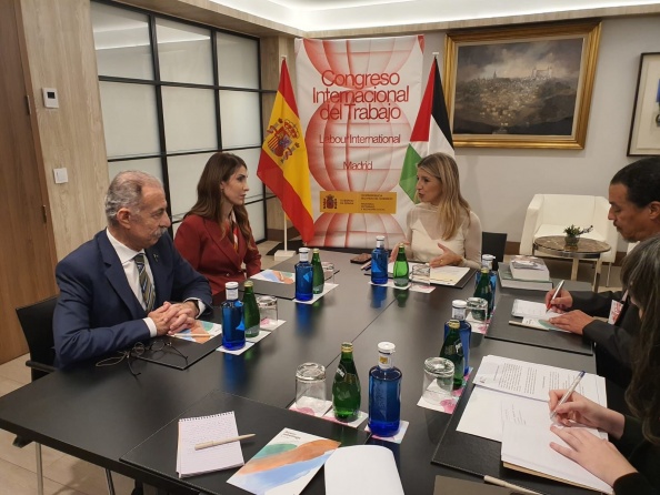 العطاري تبحث مع نظيرتها الإسبانية آفاق التعاون في مجالات التمهير والتدريب المهني